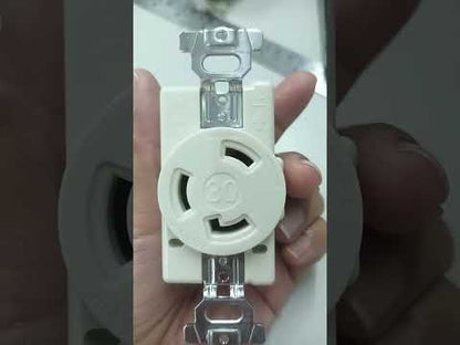 Panasonic 30A Twist Lock Outlet 3P+E (4P) 250V (NEMA L6) WF2430 Electx Electrical Supply