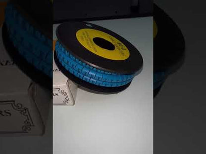 Grippes (X) Cable Marker 3.6mm to 5.2mm Color Blue 1roll 500pcs EC-2B