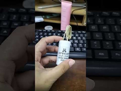 Syscap Motor Running Capacitor 2.2mfd 250v 50/60Hz, 2.2uF