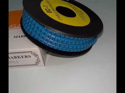 Cable (Y) Marker 2.6mm to 4.2mm 1000pcs Blue EC-1B
