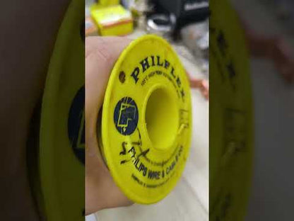 Philflex Autowire AWG #12 ( 3.5 mm) Automotive Wire Auto Wire Yellow 30 Meters per Roll