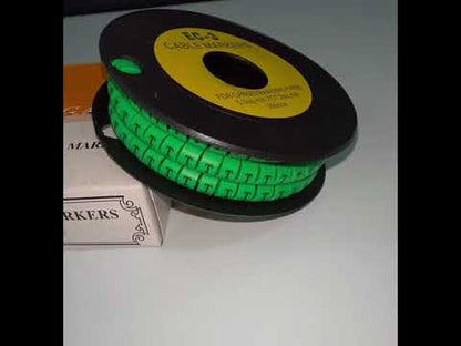 Cable (T) Marker 5.0mm to 7.2mm EC-3G 350pcs Green  Wire Tagging