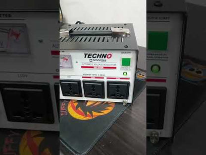 Techno Tamashi 500W AVR Servo Motor 220V Input 220V/110V Output, 500VA SVC-500N Automatic Voltage Regulator