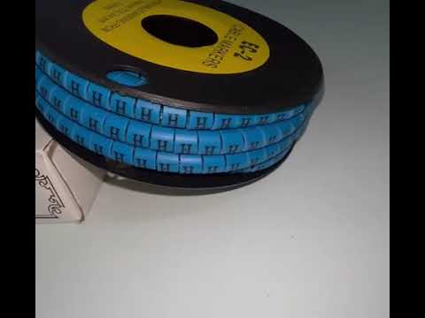 Grippes (H) Cable Marker 3.6mm to 5.2mm Color Blue 1roll 500pcs EC-2B