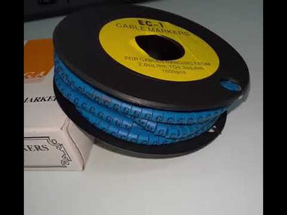Cable Marker - G 2.6mm to 4.2mm Blue EC-1B, 1000PCS