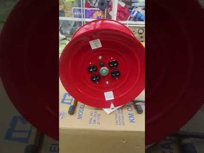 Industrial Drum Wheel Extension Cord 4 Gang 15A 250V 55 Meters 14/2 Royal Cord