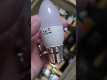 Glolux 6W LED Candle Bulb B22 Socket Warm White 3000K 470 Lumens Non-Dimmable  Electx ELectrical SUpply