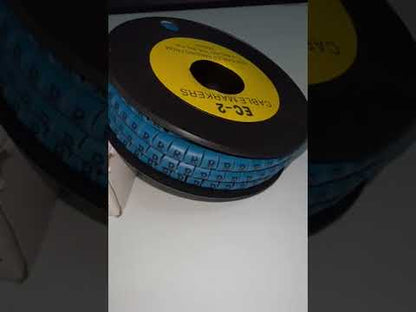 Grippes (R) Cable Marker 3.6mm to 5.2mm Color Blue 1roll 500pcs EC-2B