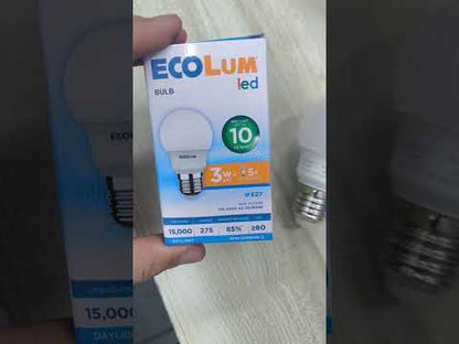 Ecolum 3W LED Bulb E27 220V Energy Saving 6500K Daylight