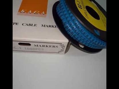 Cable "K" Marker 2.6mm to 4.2mm Blue EC-1B, 1000PCS  Wire Tagging