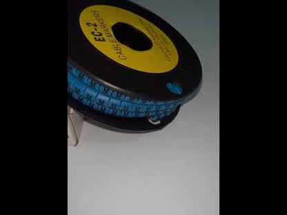 Grippes (M) Cable Marker 3.6mm to 5.2mm Color Blue 1roll 500pcs EC-2B