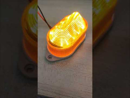 Yellow LED Warning Light 12V DC, Blinker Blinking Light, Industrial Warning Lamp