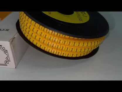 Cable "I" Marker 2.6mm to 4.2mm Yellow EC-1Y, 1000PCS  Wire Tagging