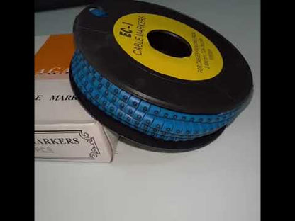 Cable (9) Marker 2.6mm to 4.2mm Blue EC-1B, 1000PCS  Wire Tagging