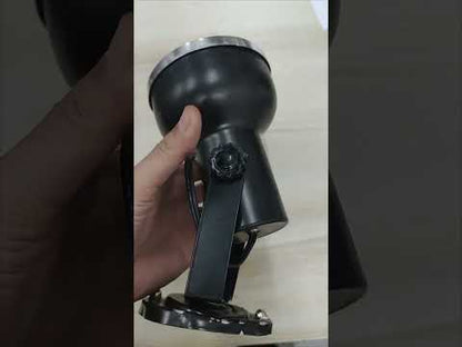 Spot Light Holder with Reflector E27 Black