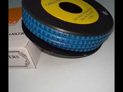 Cable (R) Marker 2.6mm to 4.2mm 1000pcs Blue EC-1B Wire Tagging