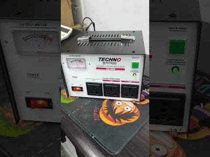 Techno Tamashi 1000W AVR Servo Motor 220V Automatic Voltage Regulator Input 220V/110V Output SVC-1000N Electx Electrical Supply