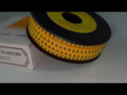 Cable (9) Marker 2.6mm to 4.2mm Yellow EC-1Y, 1000PCS  Wire Tagging