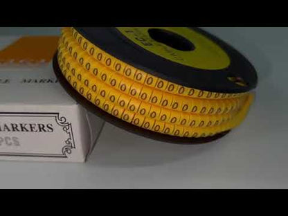 Cable (O) Marker 2.6mm to 4.2mm ( 1000pcs) Yellow EC-1Y  Wire Tagging