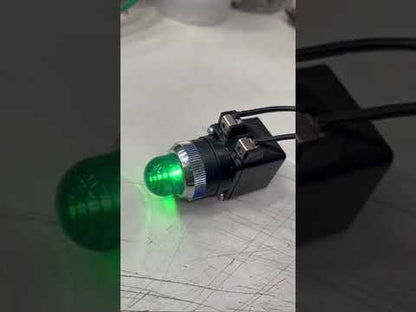 Auspicious 25mm Pilot Lamp Transformer Type, Pilot Light 220V GREEN 25mm