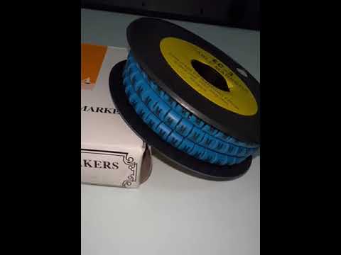 Grippes (M) Cable Marker 5.0mm to 7.2mm (350pcs) Blue    EC-3B(M)