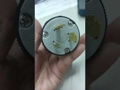 Grippes 20A Twist Lock Plug 2P+E (3P) 250V (NEMA L6) BL620P