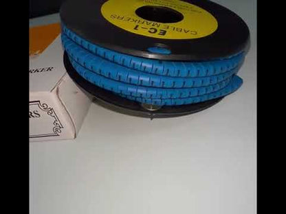 Cable (L) Marker 2.6mm to 4.2mm 1000pcs Blue EC-1B  Wire Tagging