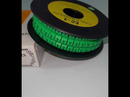 Cable (Y) Marker 5.0mm to 7.2mm EC-3G 350pcs Green