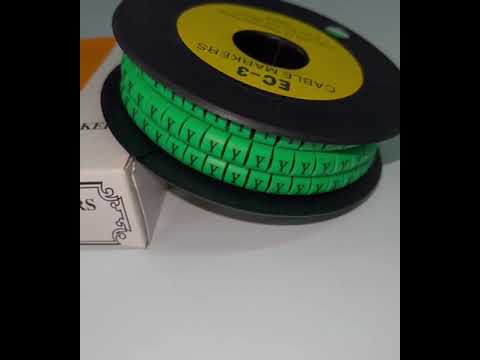 Cable (Y) Marker 5.0mm to 7.2mm EC-3G 350pcs Green