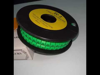 Cable (O) Marker 5.0mm to 7.2mm EC-3G 350pcs Green  Wire Tagging