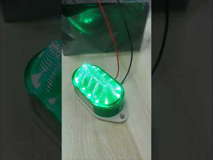 Green LED Warning Light 220V, Blinker Blinking Light, Industrial Warning Lamp