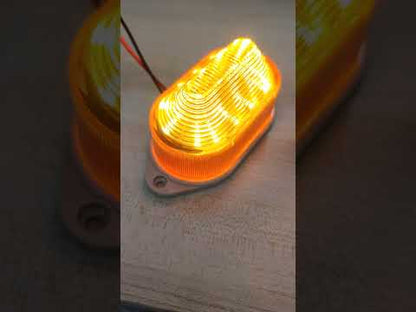 Yellow LED Warning Light with Siren 220V AC, Blinker Blinking LED Lamp Industrial Warning Design Strobe Light Function
