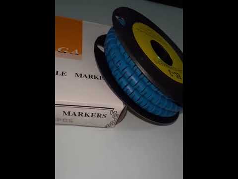 Grippes (L) Cable Marker 5.0mm to 7.2mm (350pcs) Blue     EC-3B(L)