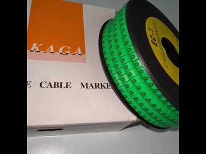 Cable "0" Marker EC-1 Green 2.6mm to 4.2mm 1000pcs 1 Roll  EC-1G(0)  Wire Tagging