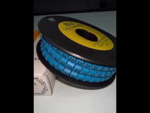 Grippes (U) Cable Marker 5.0mm to 7.2mm (350pcs) Blue    EC-3B(U)