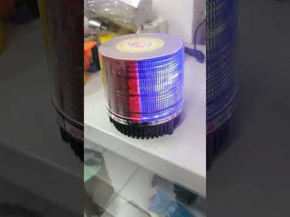 Code Red LED Strobe Light, Warning Light LED 12/24V DC Red/Blue with Magnetic Base