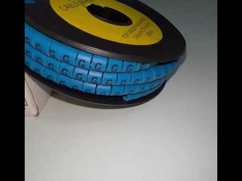 Grippes (G) Cable Marker 3.6mm to 5.2mm Color Blue 1roll 500pcs EC-2B