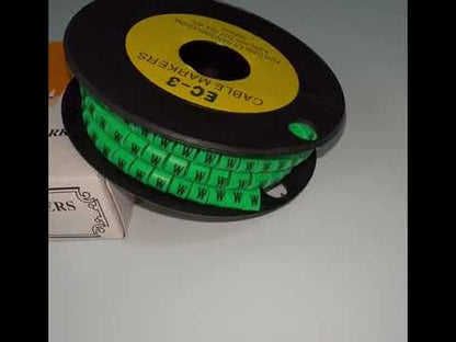 Cable (W) Marker 5.0mm to 7.2mm EC-3G 350pcs Green