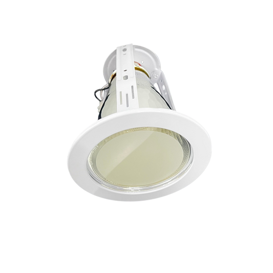Firefly 4" Pinlight Casing with Glass Cover E27 10A, 4" Downlight Fixture with Glass Cover E27 10A FD301WH4