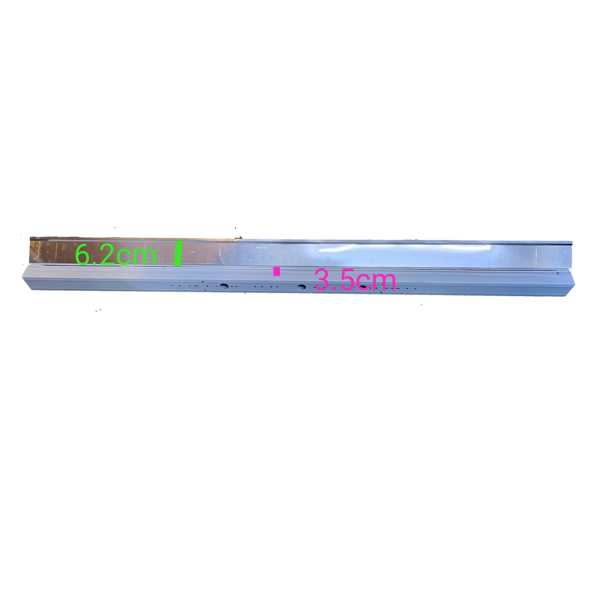 Light Master industrial LED fluorescent fixture slim white aluminum linear ceiling light with measurement markings
