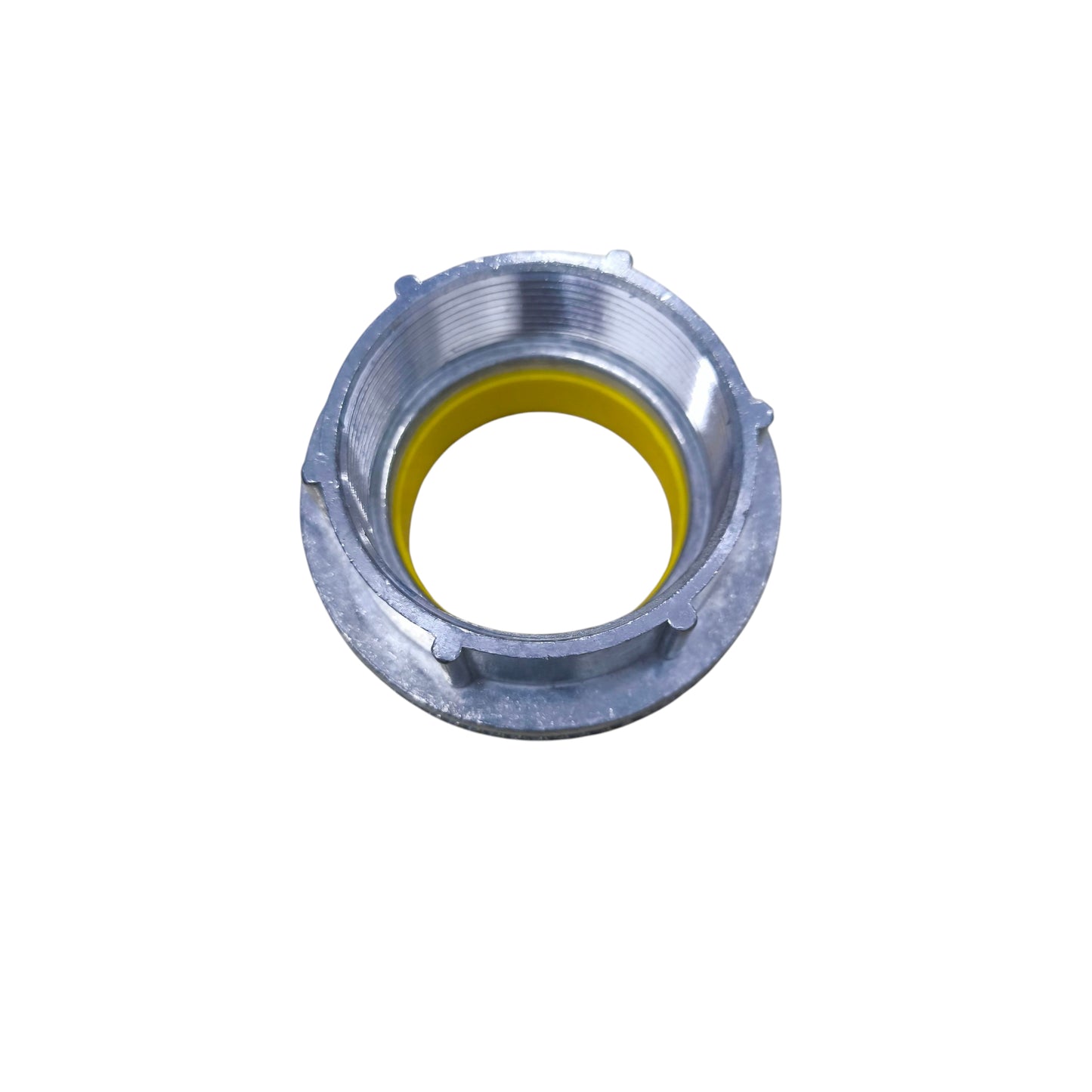 China made 2 Inch Water Tight Hub 58mm metal conduit hub with yellow insert for pipe connections