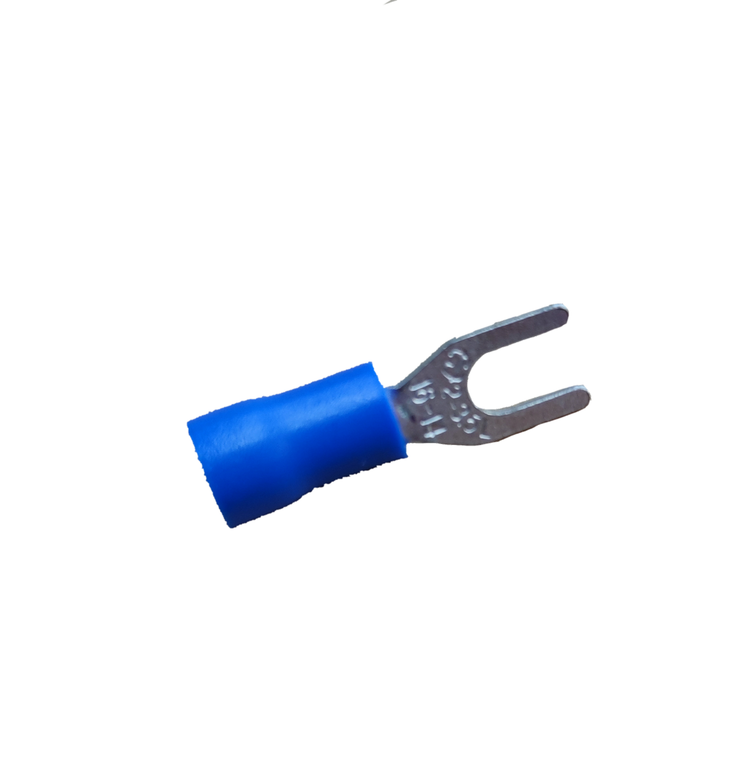 Y type terminal lugs with blue insulation spade fork crimp connector for electrical circuitry parts made in China
