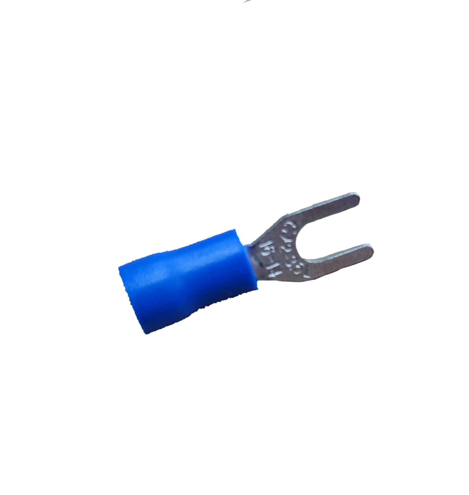 Y type terminal lugs with blue insulation spade fork crimp connector for electrical circuitry parts made in China
