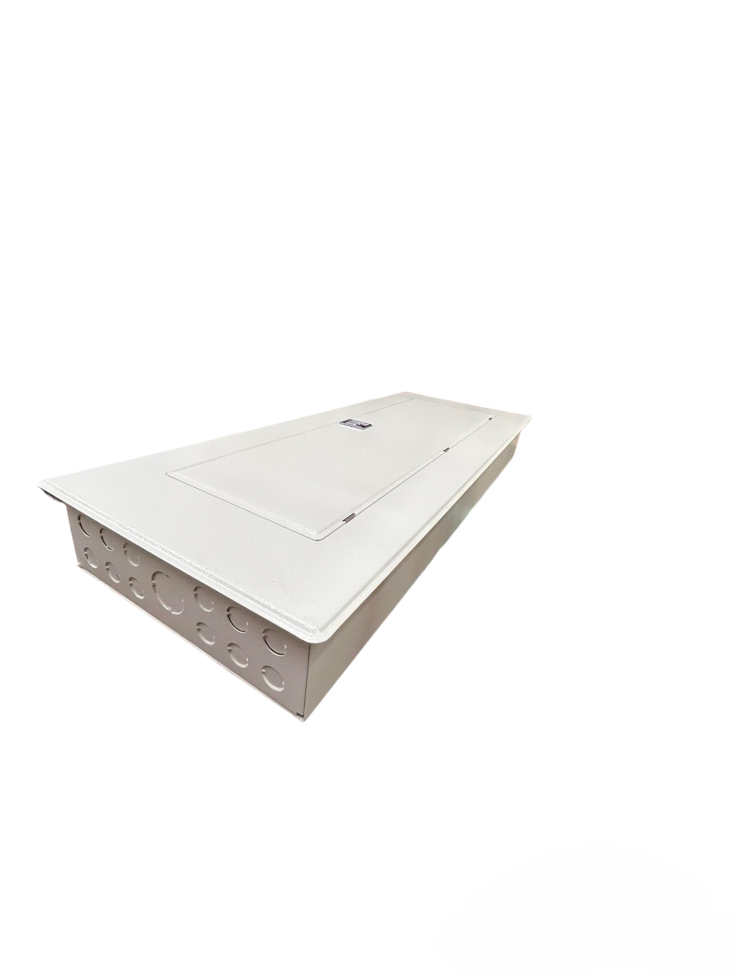 Koten 250SPS main 20 branch panel white recessed metal distribution box with hinged cover and knockout ports