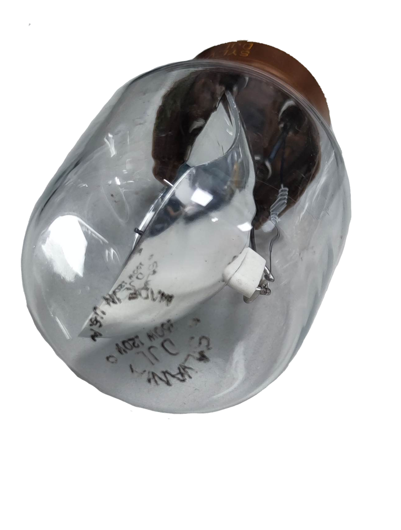 Sylvania incandescent 150W 120V Projector Lamp 4 Pins with clear glass bulb and filament