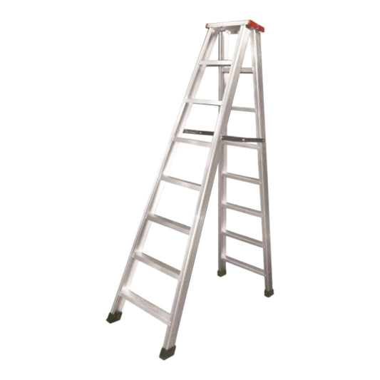 Tailee 12 Step Double Sided A Type Ladder aluminum double sided A frame stepladder with nonslip feet
