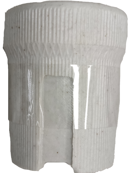 Biglite white E27 Socket Ceramic High Wattage 100W lamp holder with ribbed ceramic body for fixtures