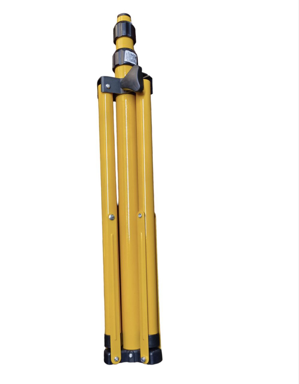 Electx Electrical Supply yellow collapsible tripod for outdoor lighting folded sturdy aluminum Flood Light Stand 2 Meter 1 Head