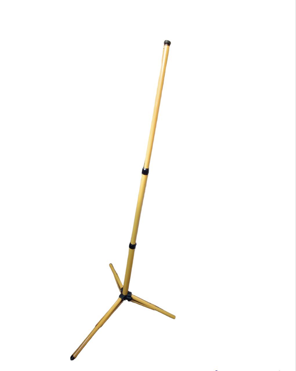 Electx Electrical Supply Flood Light Stand 2 Meter 1 Head yellow telescoping tripod for outdoor lighting adjustable height