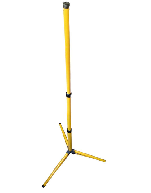 Electx Electrical Supply yellow tripod telescopic Flood Light Stand 2 Meter 1 Head for outdoor work lighting